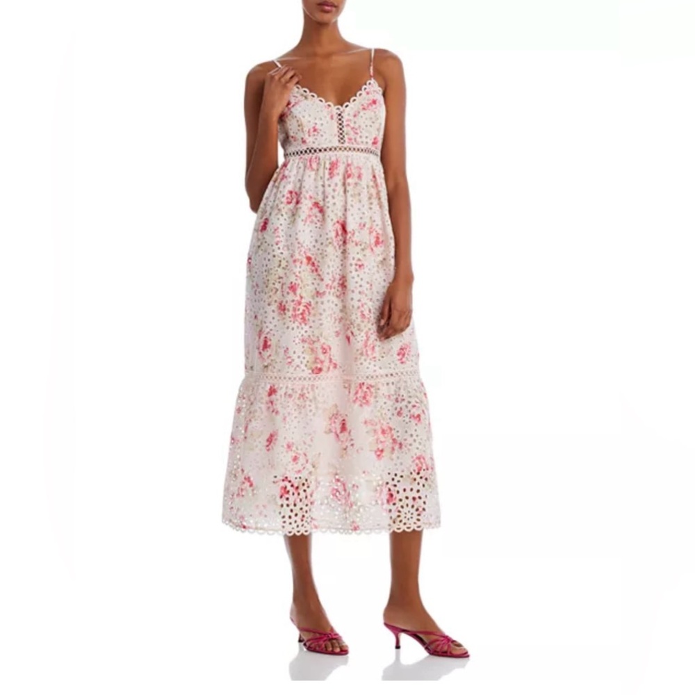 Aqua Delicate Pink Eyelet Dress